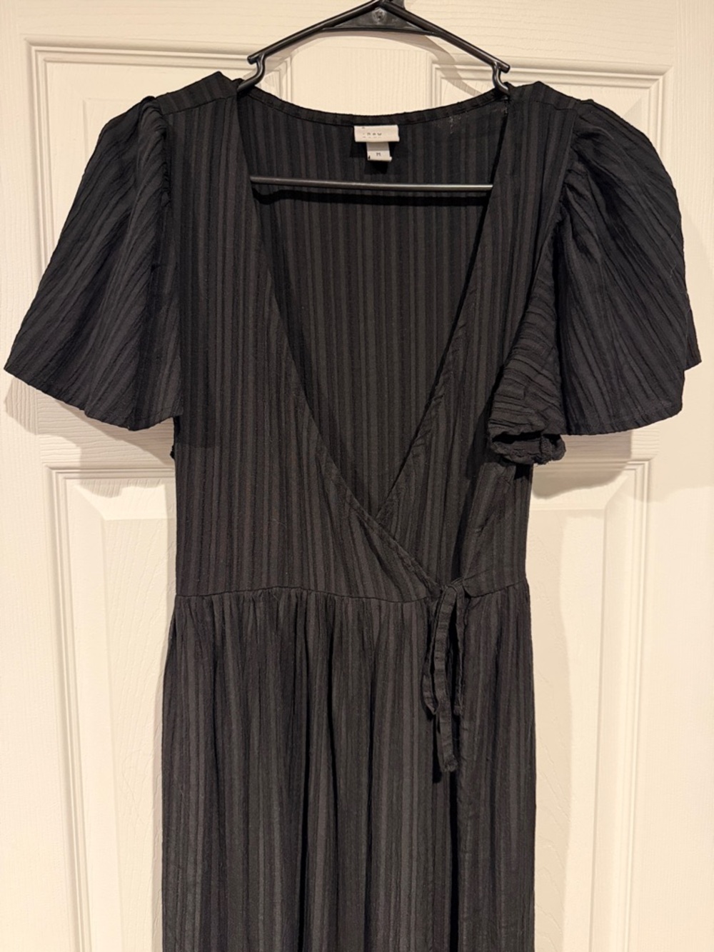 a new day Black Wrap-Style Maxi Dress